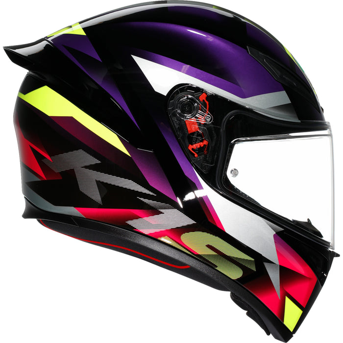 AGV K1 S Fastlap Helmet - Black/Purple/Pink