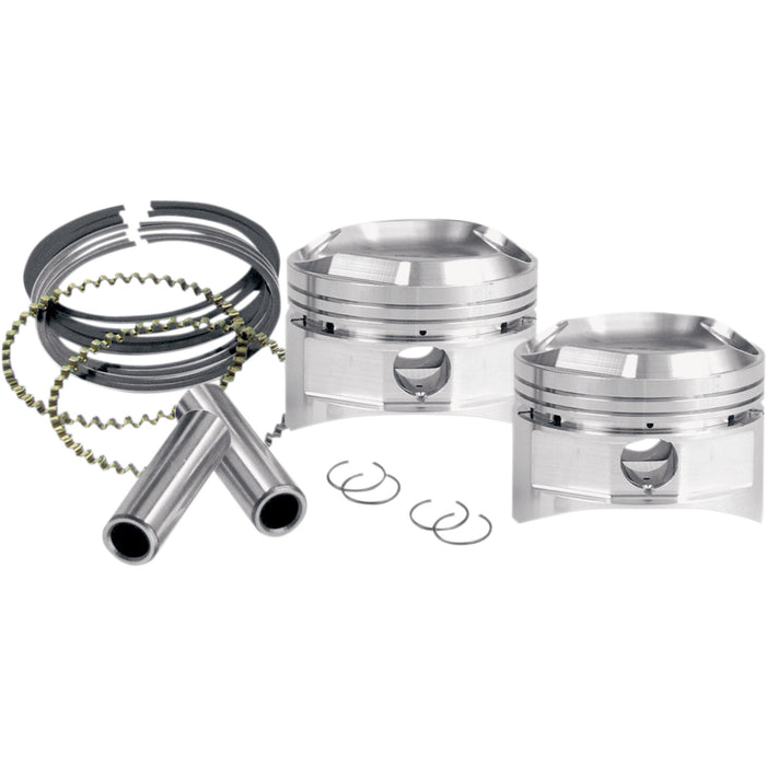 S&S CYCLE 92-1061 92-1061 Piston Kit for S&S Motors - for 88", 93" & 96" Super Stock® Heads - 3.625" - +.010