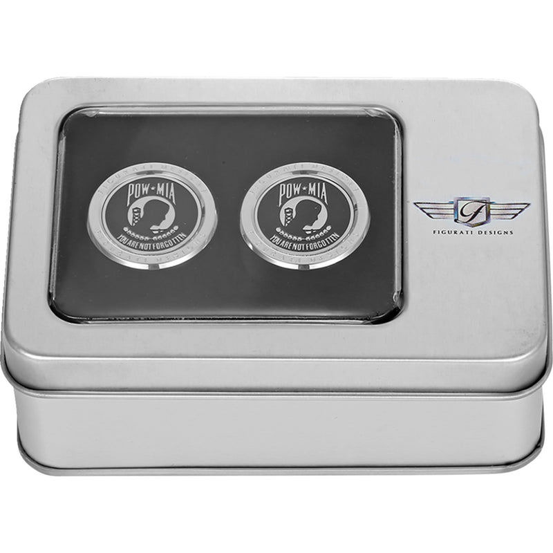 FIGURATI DESIGNS 3550-0361 FD50-DC-2730-SS Docking Covers pow mia - silver