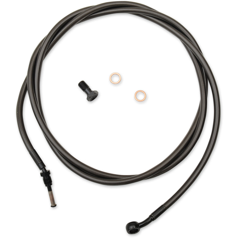 LA Choppers Midnight Braided Clutch Cable 15"-17" Ape Hanger Handlebars - LA-8054C16M For Harley Touring 2017-2020