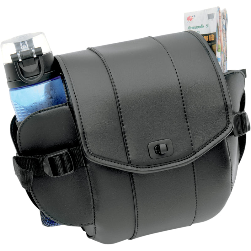 SADDLEMEN 3503-0064 3503-0064 Cruis'n Deluxe Sissy Bar Bag Sissy Bar Bag - Deluxe - Black