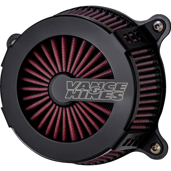 VANCE & HINES 1010-2903 40365 VO2 Cage Fighter Air Intake Kit - Black Contrast