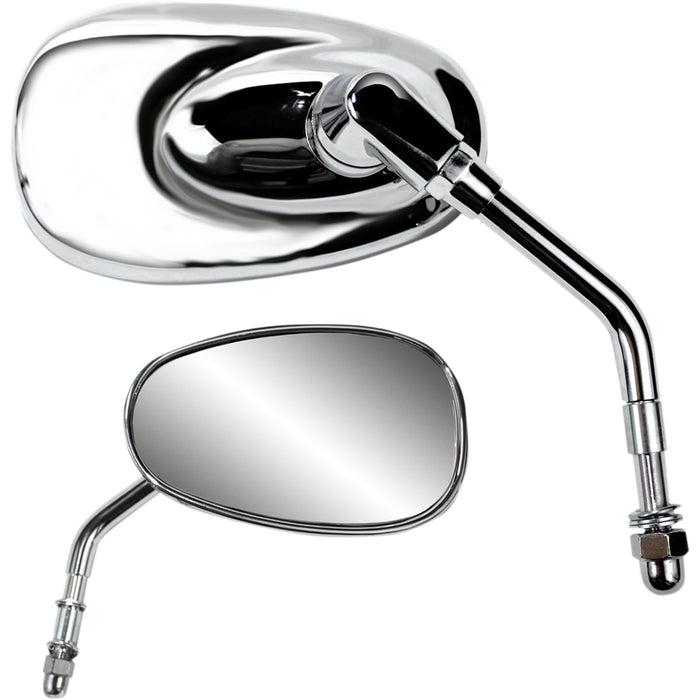 PARTS UNLIMITED 0640-0950 Billet Chrome Mirror