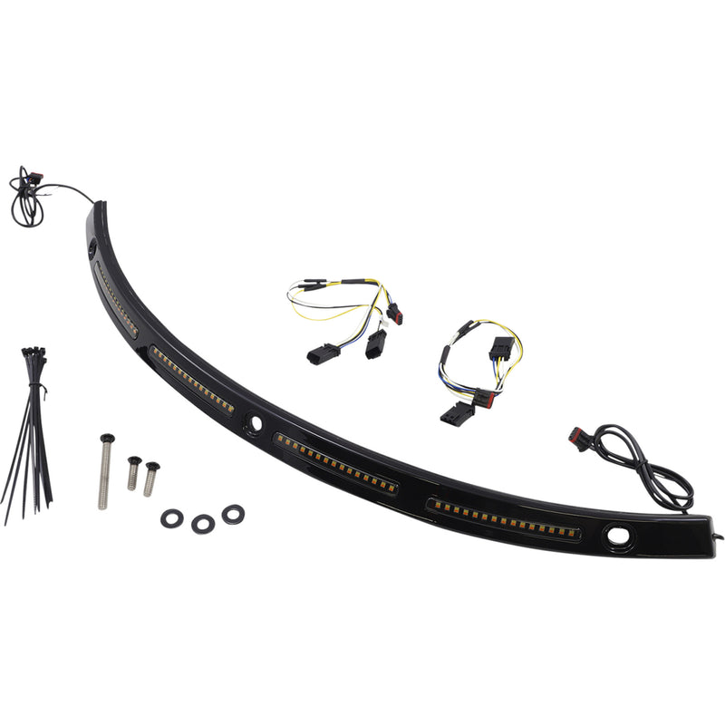 Custom Dynamics Windshield Trim - CD-WT2-SEQ-14-B For Harley Touring 2014-2025