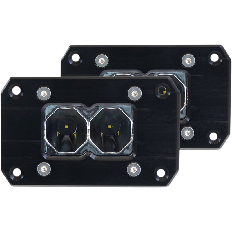 HERETIC 2001-2144 50207 6-Series Light Pod Flood Light - 2" - Clear Lens - Flush Mount