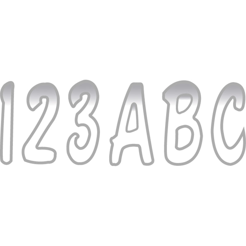 HARDLINE 4320-0213 WHSIG200 Watercraft ID Kit I.D. Sticker Kit - 200 Series - White Gradation