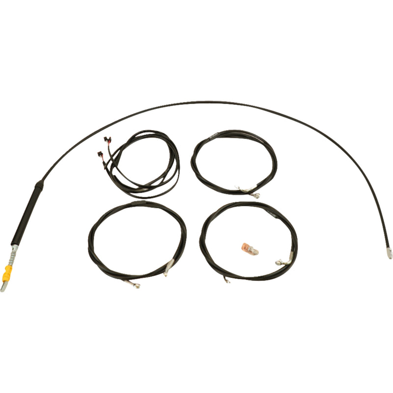 LA Choppers Complete Plug-And-Play Cable Kit Stock Handlebars Black - LA-8059KT3-08B For Harley Touring 2023-2026