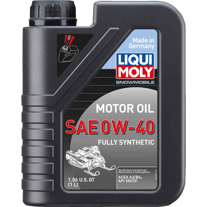LIQUI MOLY 3601-0707 20148 Snowmobile Synthetic 4T Engine Oil Snowmobile Synthetic Oil - 0W-40 - 1 Liter