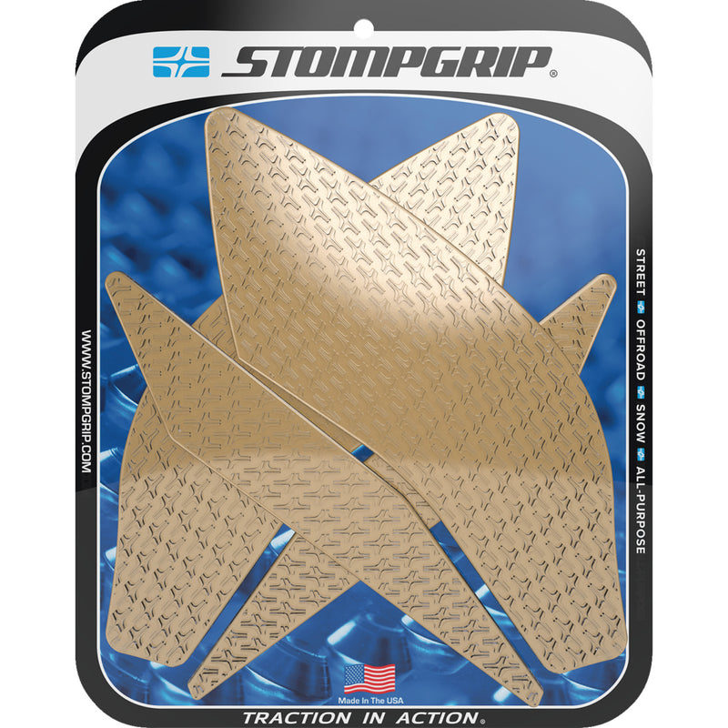 STOMPGRIP 4320-2771 55-14-0099C Icon Profile Traction Pad Tank Grips Traction Pad Tank Grips - Icon - Clear - YZF-R1