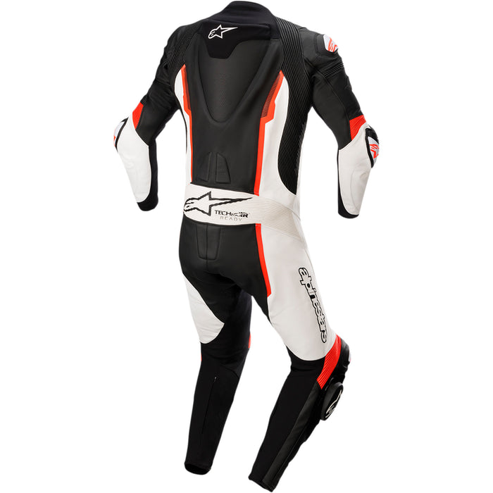 ALPINESTARS 2801-1493 3150122-1231-46 Missile v2 1-Piece Leather Suit black/white/red fluo - us 36 / eu 46