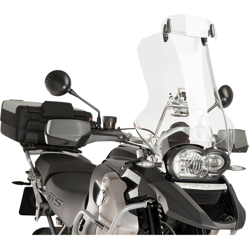 PUIG HI-TECH PARTS 2302-0144 6319W Multi-Adjustable Visor Clip-On Adjustable Visor - Clear - R1200GS