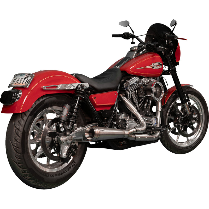 Trask Assault 2-Into-1 Exhaust System - TM-5030 For Harley Dyna 1984-1994