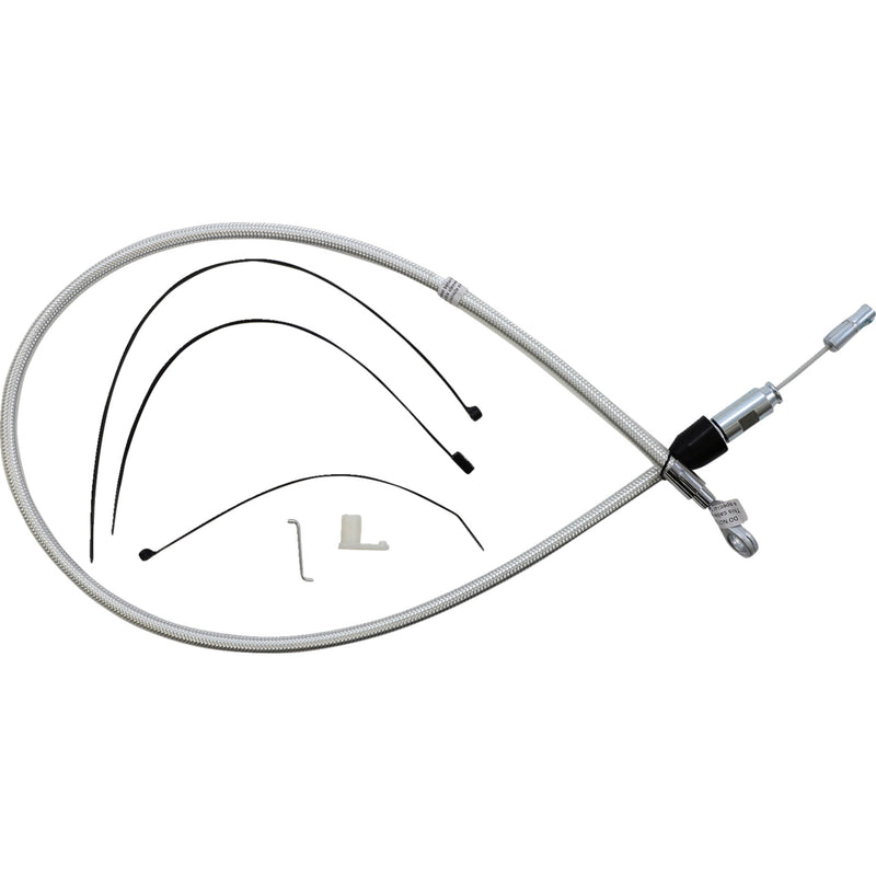 Magnum Shielding Sterling Chromite II® Quick Connect Upper Clutch Cable 38" - 32344HE For Harley Motorcycles 2018-2024