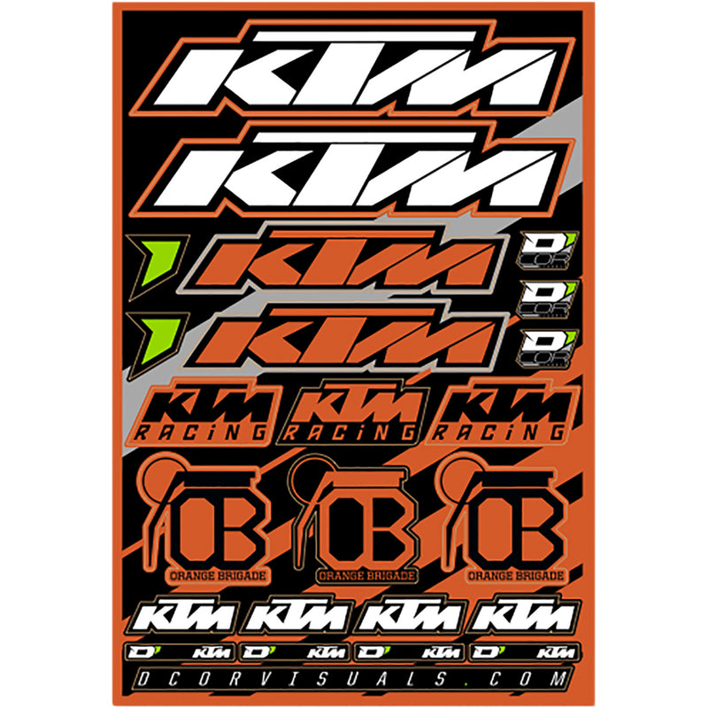 D'COR VISUALS 4320-2236 40-30-100 Decal Sheet ktm