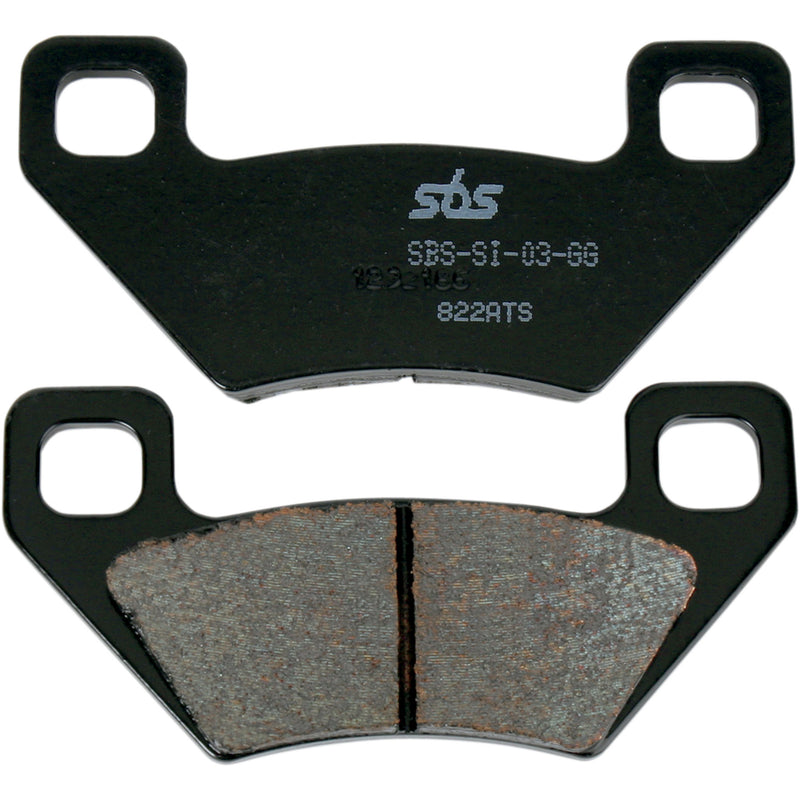 SBS ATS All-Terrain Sintered Brake Pads - 822ATS For Polaris Hawkeye 300 4x2 / Hawkeye 4x4 2006 | Kymco Maxxer 450i 4x4 2012-2016