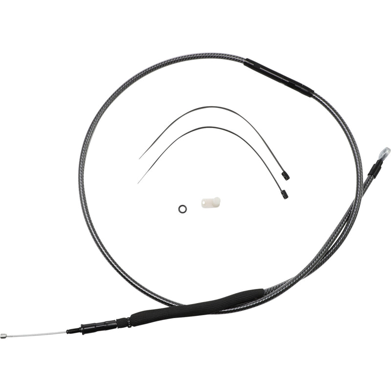 Magnum Shielding High-Efficiency Polished Karbonfibr Clutch Cable /16" - 72234HE For Harley Motorcycles 2008-2013
