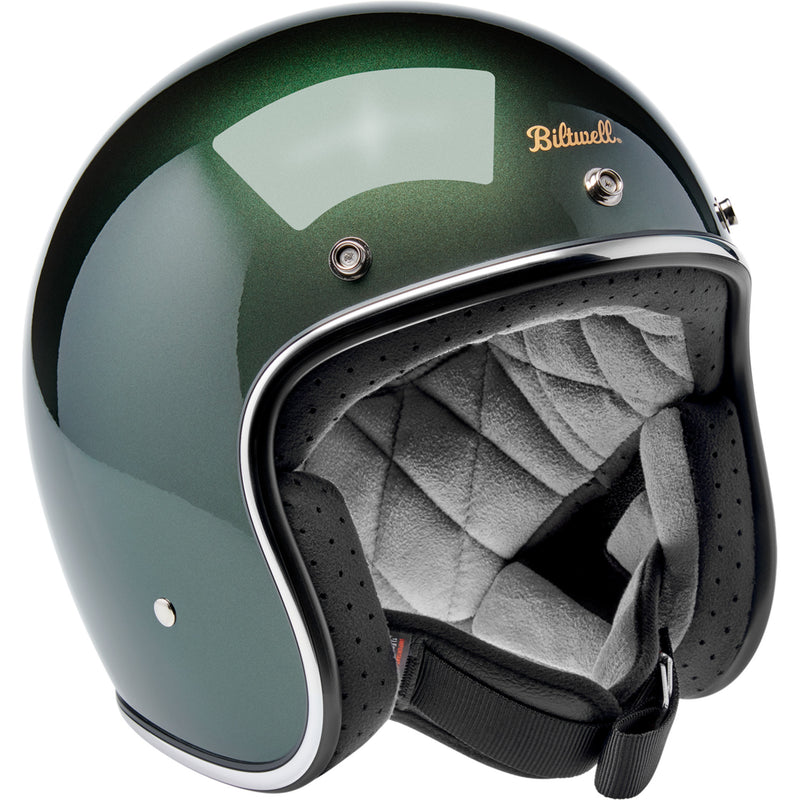 BILTWELL Bonanza Helmet — Metallic Sierra Green