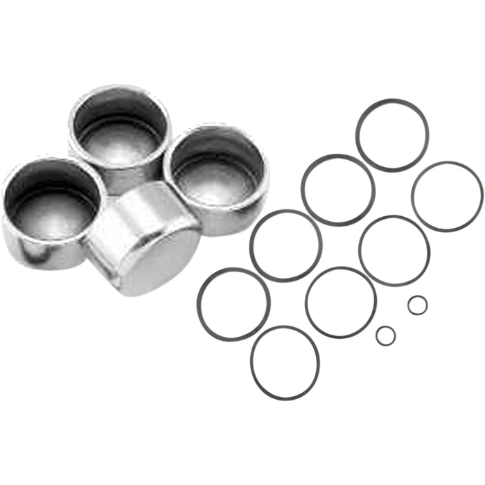 CYCLE CRAFT 1702-0324 19143M 4-Piston Caliper and Piston Seal Kit Caliper Seals & Pistons