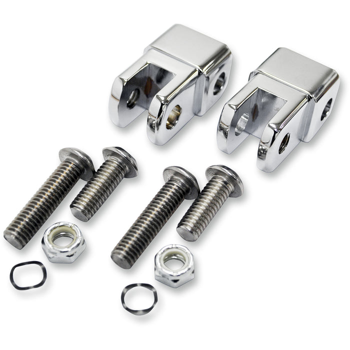 LA CHOPPERS 1620-1221 LA-7202-01 Early-style Footpeg Mount Adapters - Male Footpeg Adapters - Chrome
