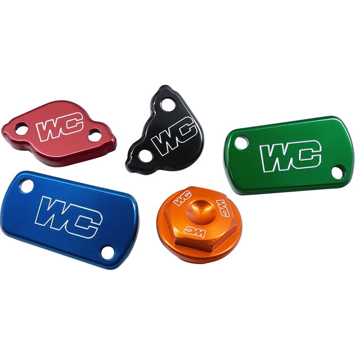 WORKS CONNECTION 1731-0796 21-718 Billet Brake Cap Rear Brake Cap - Green - Kawasaki