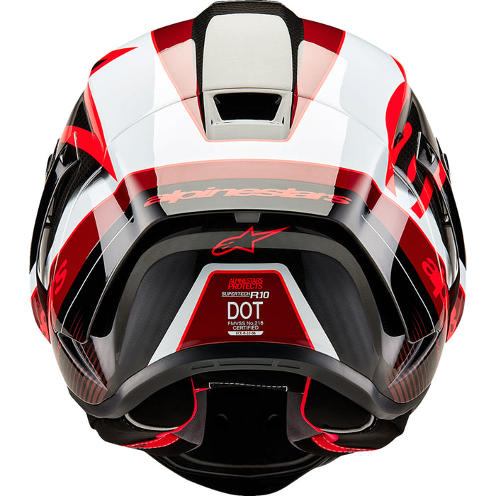 ALPINESTARS Supertech R10 Team Helmet - Black/Carbon Red/Gloss White