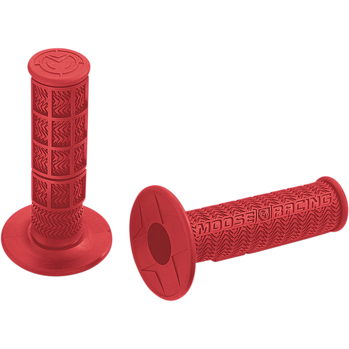 MOOSE OFFROAD 0630-0392 B01MXR Flange Style Stealth MX Grips Grips - Stealth - MX - Red