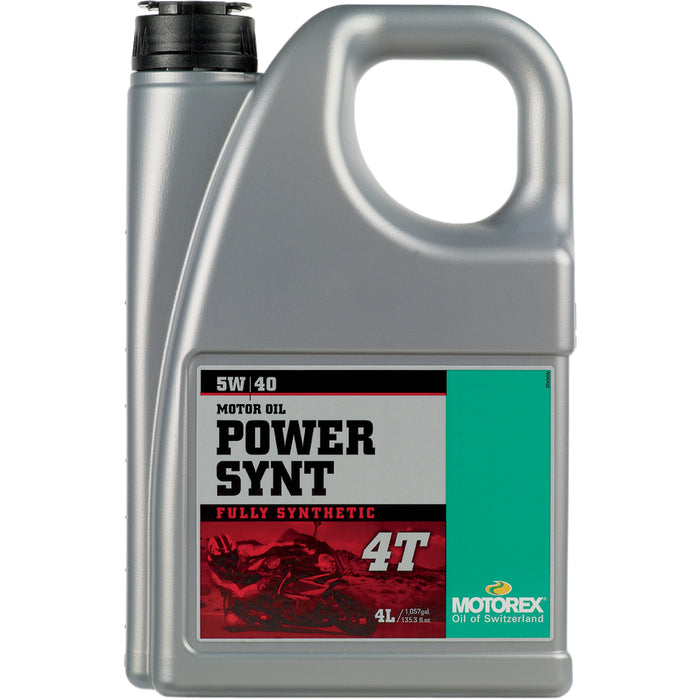 MOTOREX 3601-0005 305658 Power Synt Synthetic 4T Engine Oil Power Synt 4T Engine Oil - 5W-40 - 4L