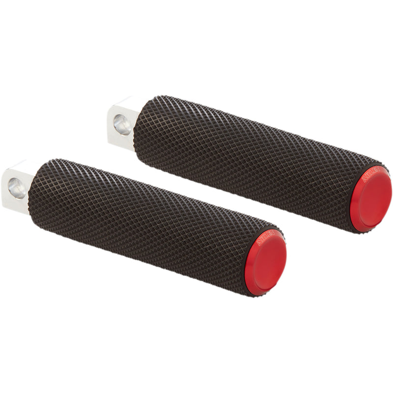 ARLEN NESS 1620-1965 07-938 Fusion Male-Mount Footpegs - Knurled - Red
