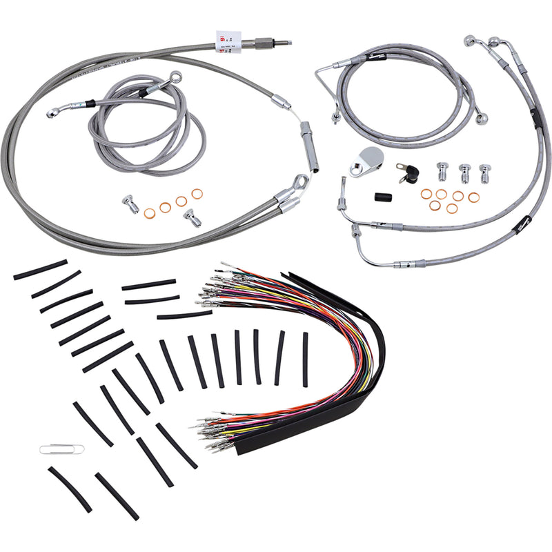 Burly Brand Complete Cable Kit - B30-1102 For Harley Touring 2008-2013