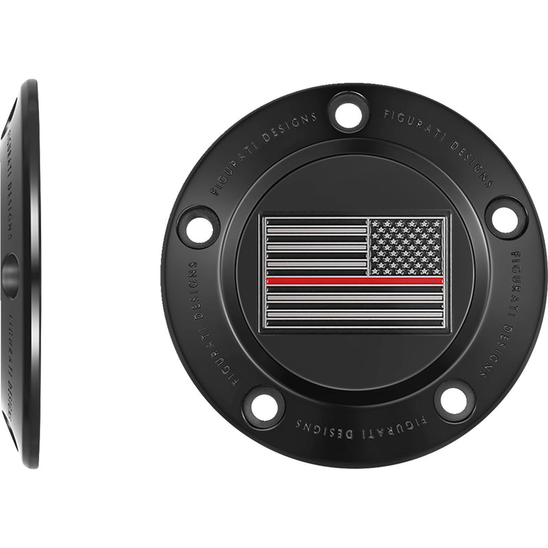 Figurati Designs Cover - FD75-TC-5H-BLK For Harley Motorcycles 1999-2017