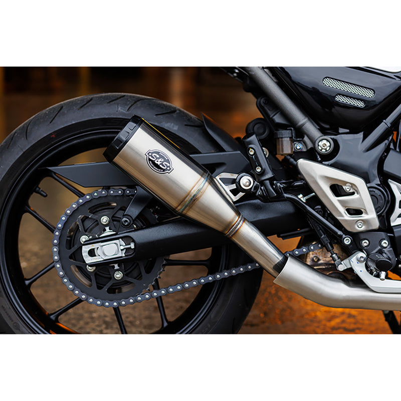 S&S Cycle Grand National Muffler - 550-1143 Triumph Scrambler 400 / Speed 400 2024-2025