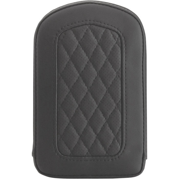 SADDLEMEN 0822-0487 0411SM Sissy Bar Pad - Lattice Stitched - Black