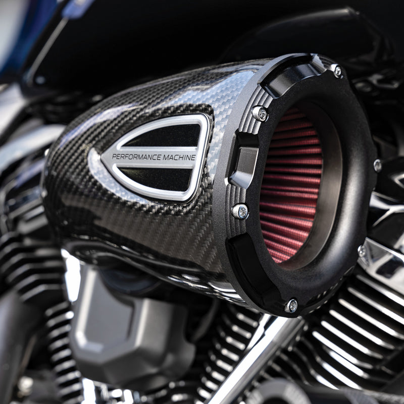 Performance Machine (pm) C4 Series Air Cleaner - 0206-2162-SMB For Harley Motorcycles 1993-2017