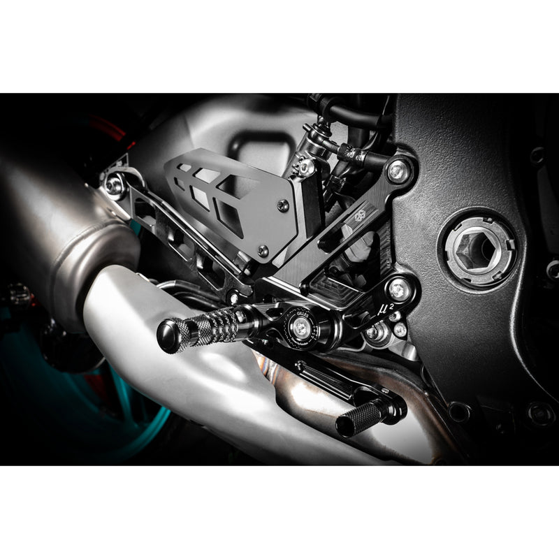 GILLES TOOLING 1623-0587 MUE2-Y03-B MUE2 Rearset black - yamaha