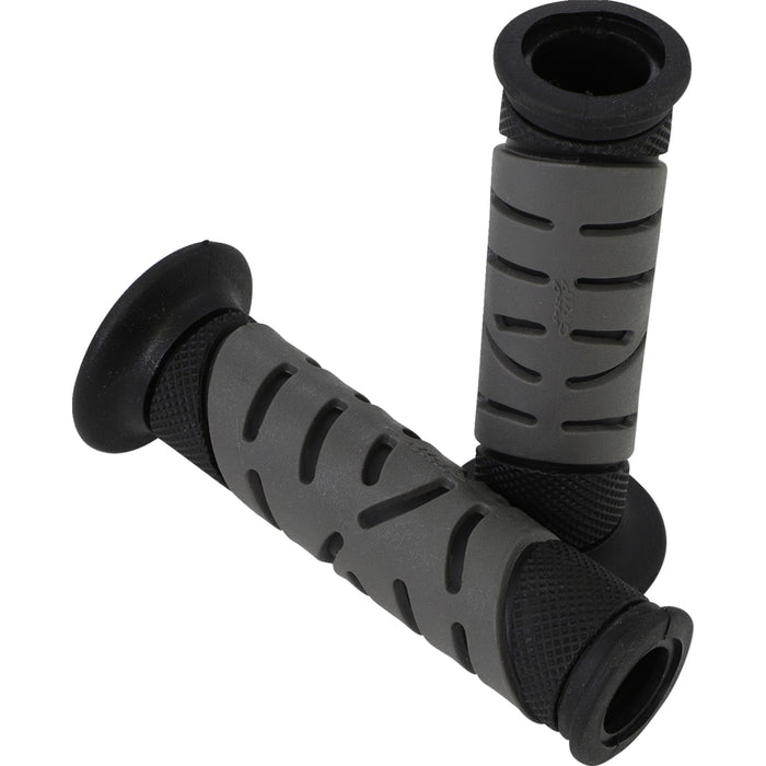 PRO GRIP PG-719GYX PA0719OENEGR 719 Dual Density Sportbike Grips Grips - Gel - 719 - Open Ends - Black/Gray