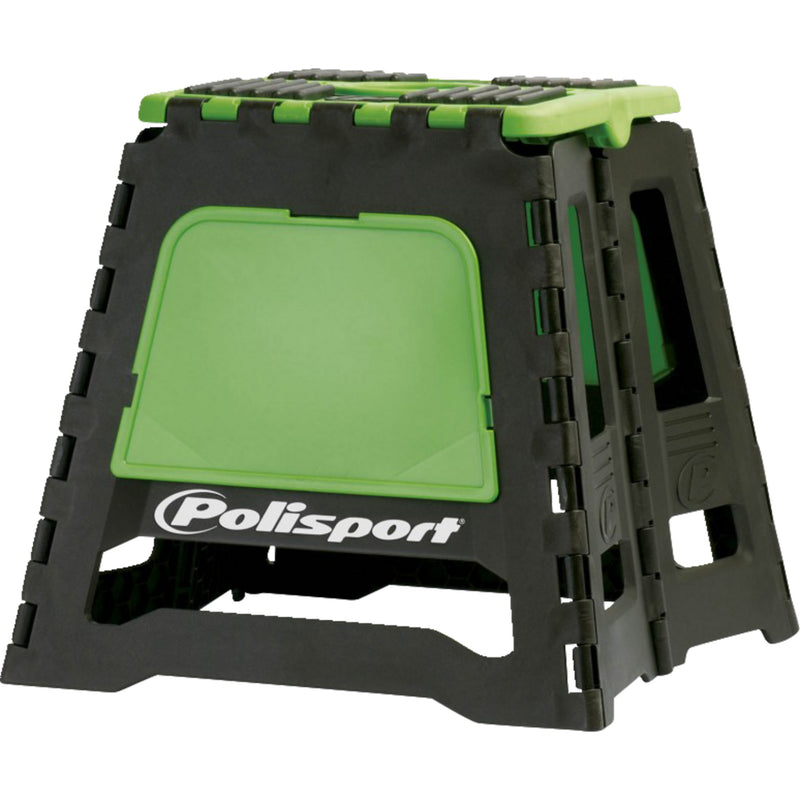 POLISPORT 4101-0568 8981500005 Folding MX Bike Stand Bike Stand - MX - Folding - Black/Green