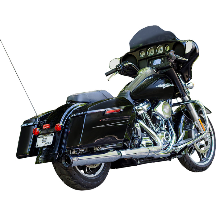 S&S CYCLE 1801-1848 550-1140 2-into-1 4" Swindler Muffler Kit chrome - m8 touring
