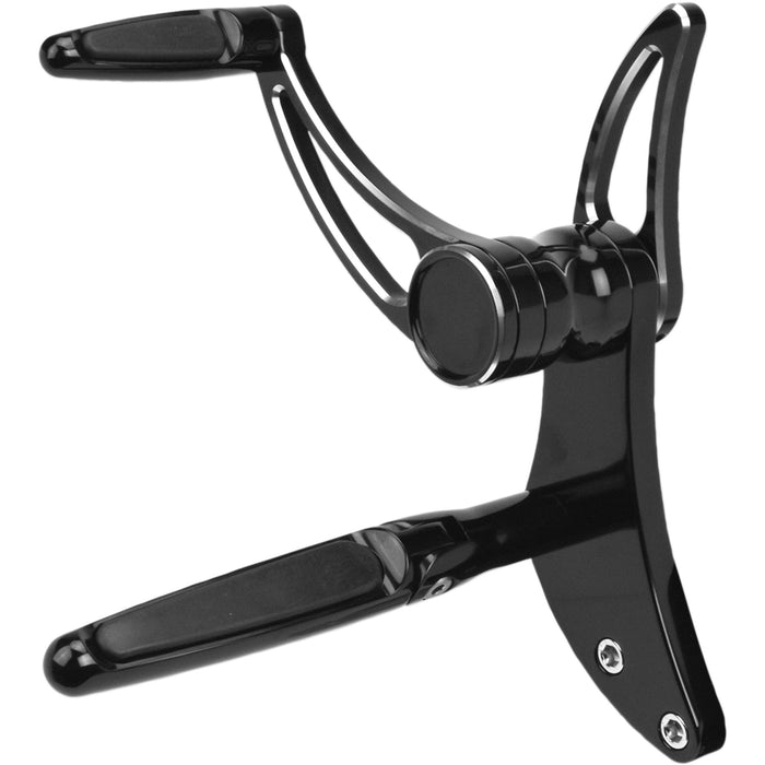 HAWG HALTERS 1622-0537 FCK-S18A-FR-SE Forward Control 18+ softail - black anodized - standard - folding rubber inlay pegs - slotted levr
