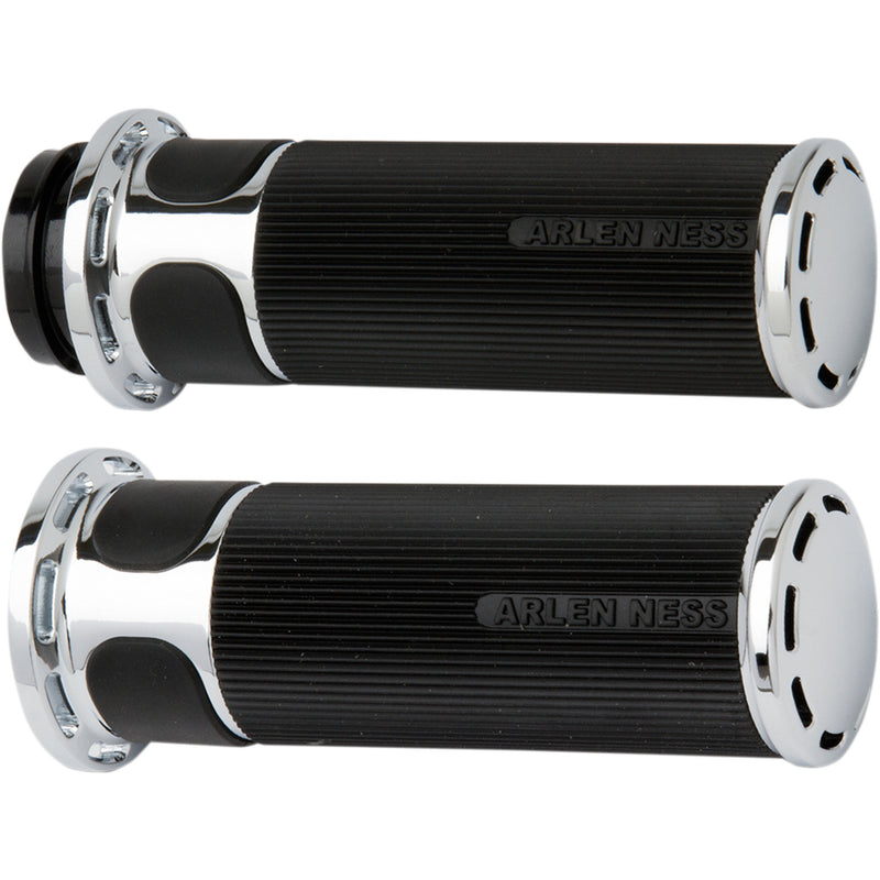 Arlen Ness Slot Track Fusion Grips - 07-300 For Harley Motorcycles 1976-2022