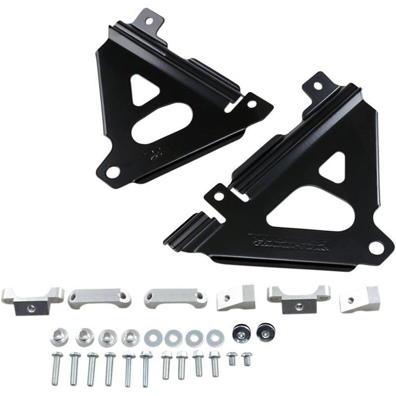 WORKS CONNECTION 1901-0762 18-B300 Radiator Brace Set black - kawasaki