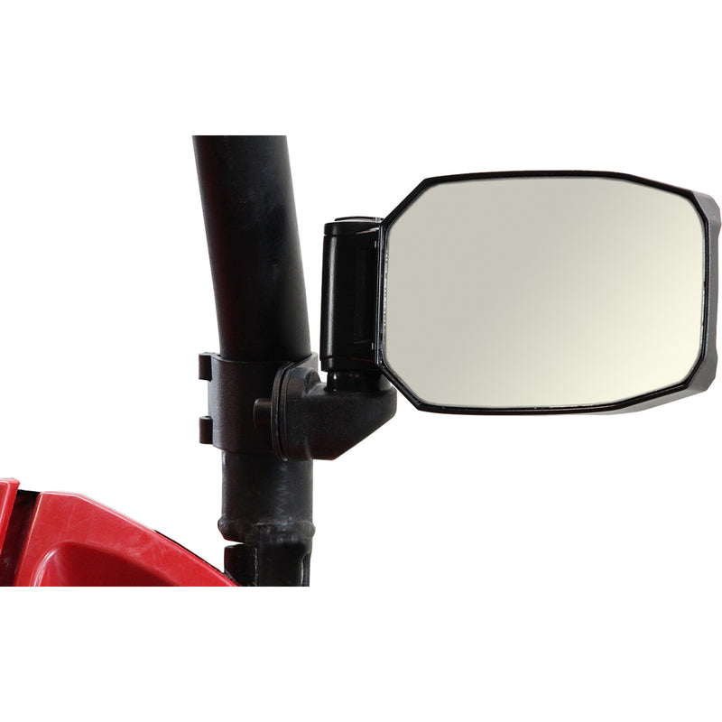 SEIZMIK 0640-1102 56-18091 Strike Side View Mirrors Mirrors - Strike - Side View - Rectangle - Black - 1.75" ROPS - Pair