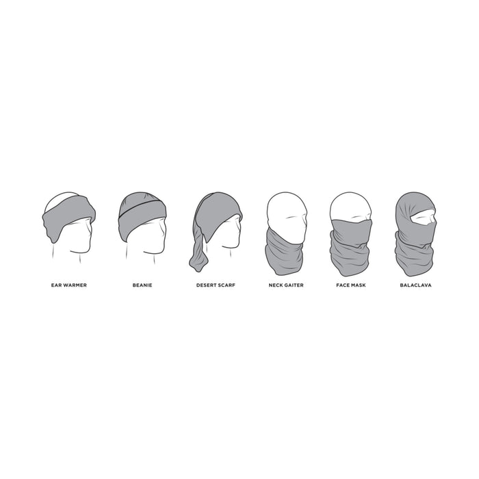 ZAN HEADGEAR 2502-0121 T091 Motley Tube® black/white flag