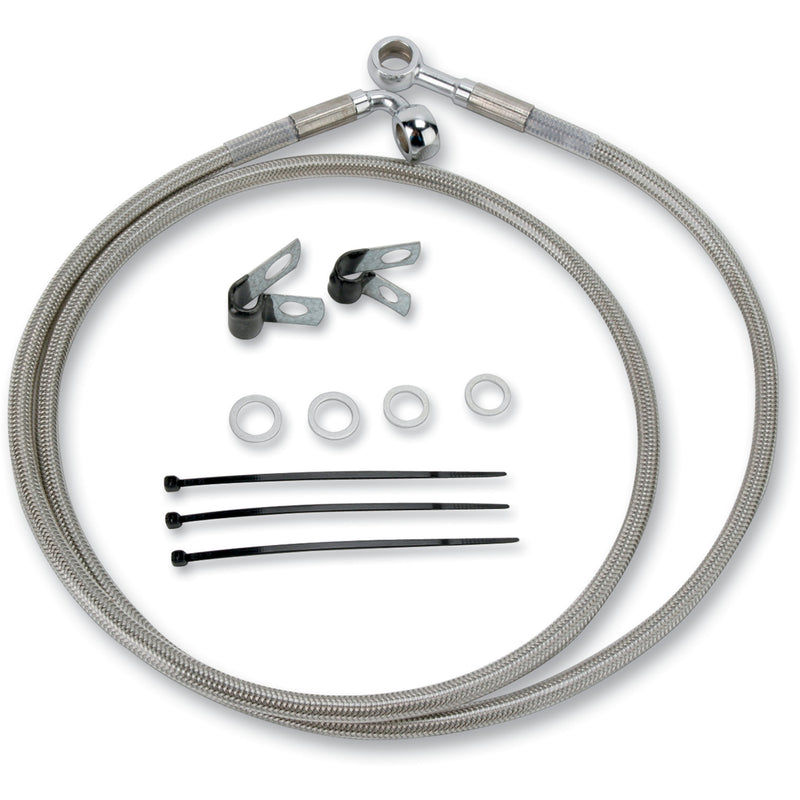 Drag Specialties Brake Line For Harley Softail Standard / Softail Custom / Dyna Wide Glide 1984-2005