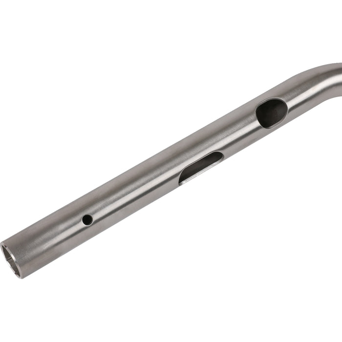 THRASHIN SUPPLY CO. 0601-6652 TSC-2714-0 1" Handlebar - Mid Bend - Stainless Steel