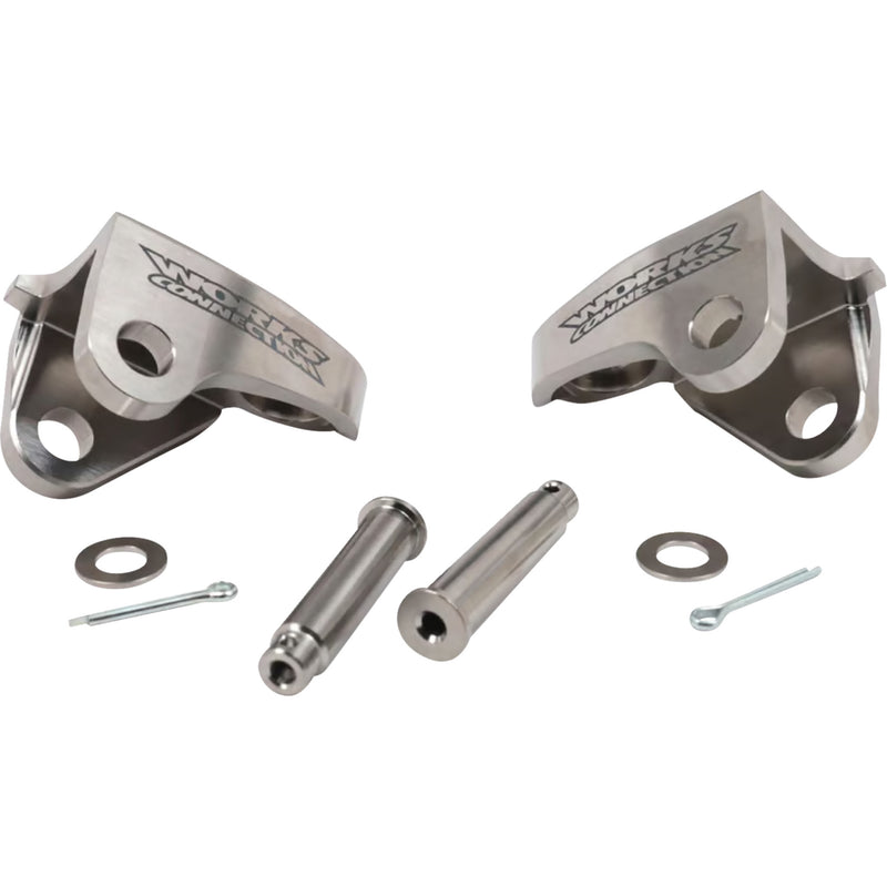 WORKS CONNECTION 1620-2752 20-520 Footpeg Mounts titanium - crf