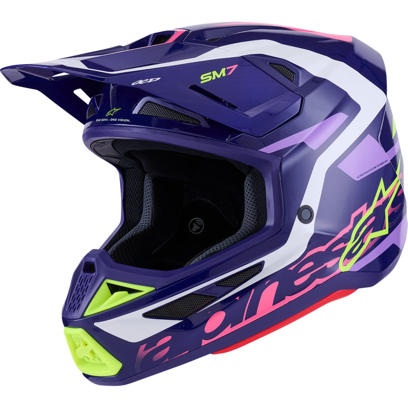 ALPINESTARS SM7 Deed Helmet - Gloss Purple/Pink