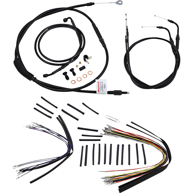 Burly Brand Complete Cable Kit - B30-1010 For Harley Softail 2007-2010