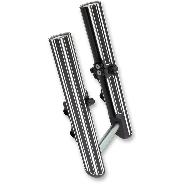 ARLEN NESS 0403-0127 40-521 Hot Legs Fork Leg — 10 Gauge - Black Anodized - Hot Legs - Custom Single Disc - 10-Gauge