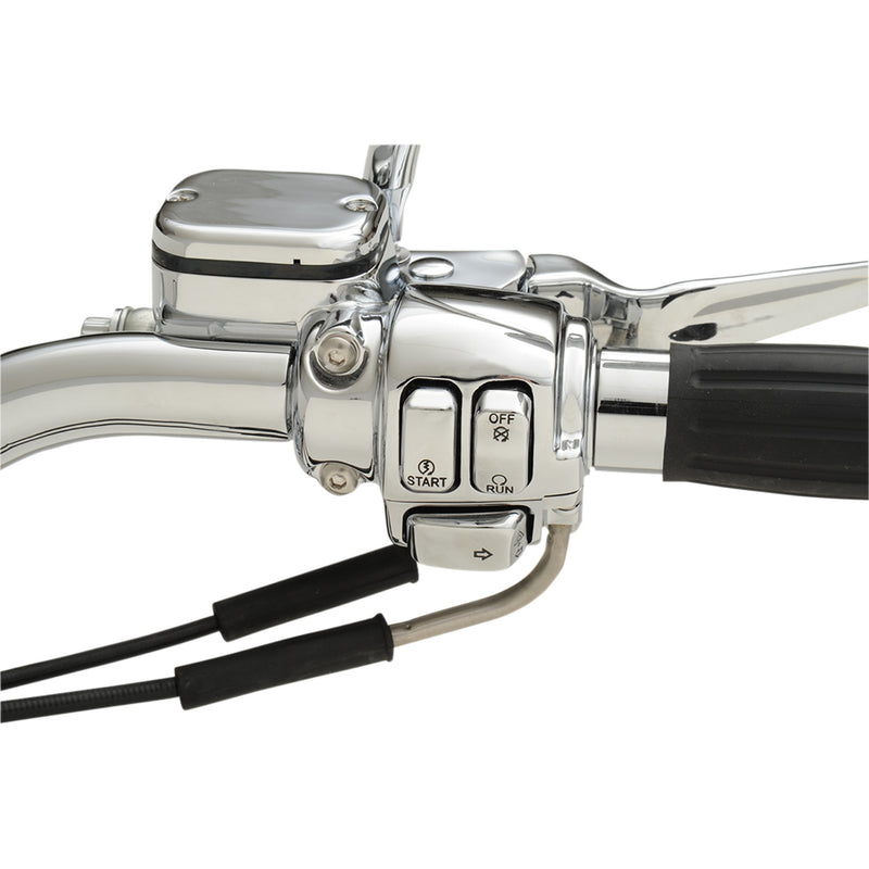 Drag Specialties Switch Cap Kit Standard Chrome For Harley Motorcycles 1996-2013