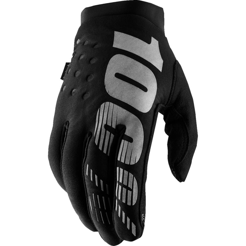 100% Women's Brisker Gloves Black/Gray